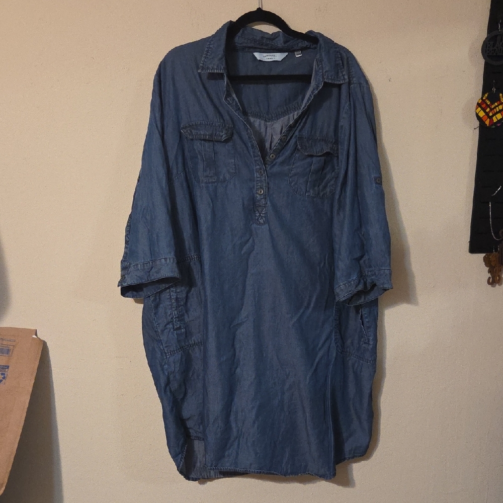 Casual Blue Women's Dress